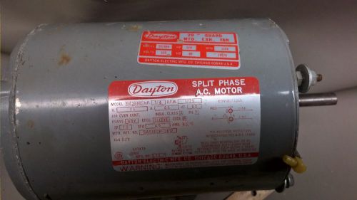 Dayton 9k388b split phase 115v motor 1/4hp 1725 rpm for sale