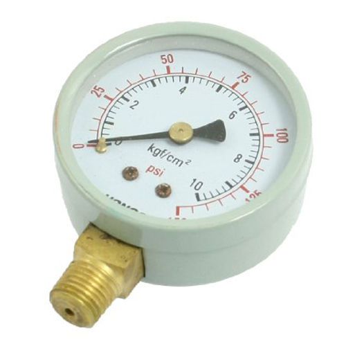 Horizontal mount water air pressure gauge 0-10kgf/cm2 gy for sale