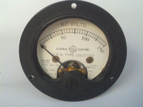 GE General Electric Model 8DW46 AC Volts Analog Panel Meter 0-150V