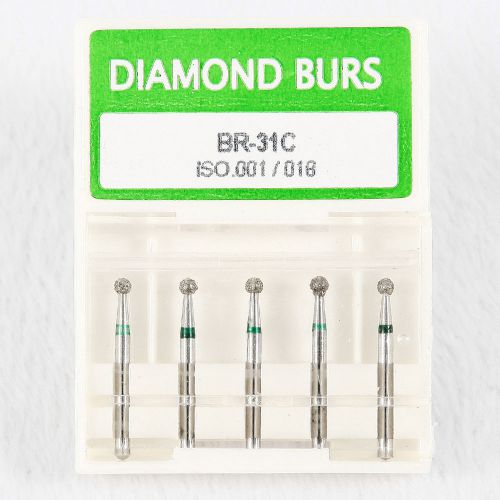 50pcs/10 Boxes Dental Diamond Burs FG 1.6mm for High Speed Handpiece BR-31C