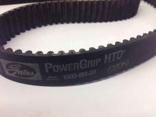 Gates powergrip htd 1600 8m 30 timing belt 16008m30 new for sale