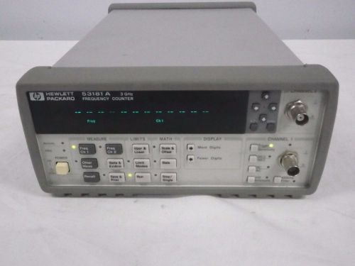 Hewlett Packard 53181A 225MHz Frequency Counter Option 001 MS Oven