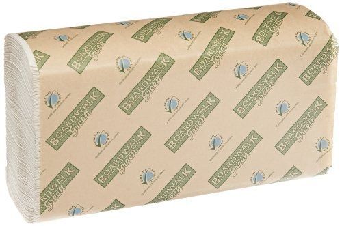 Boardwalk bwk 10green folded towels, multi-fold, natural white (16 pack of 250) for sale