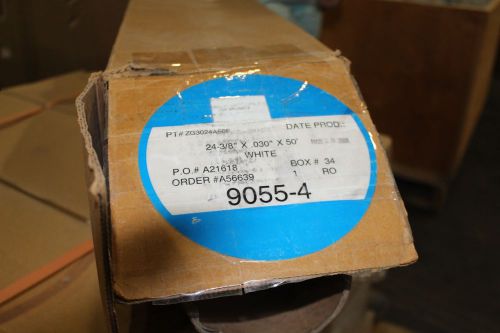 NEW ROLL OF MAGNETIC TAPE ZG3024A50F 24 3/8&#034; X .030&#034; X 50FT WHITE 9055-4