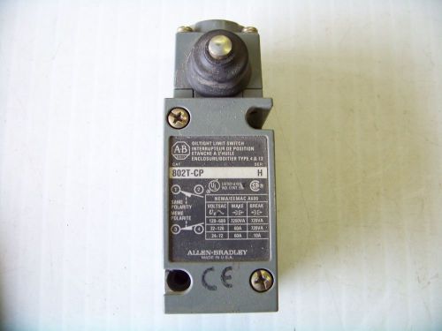 Allen Bradley #802T-CP Button Push Limit Switch New 2/4/2