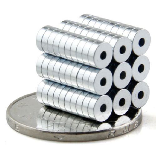 50/100/200PCS Strong Cylinder NdFeB Magnets 5mm x 1.5mm Hole:1.5mm Neodymium