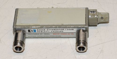 HP Agilent 8495B Attenuator/70dB DC-18GHz 1 Watt  W1