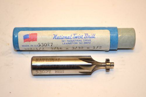 Nos national usa #302-1/2 hss woodruff cutter 5/16&#034; x 3/32&#034; x 1/2&#034; shank #wrna41 for sale