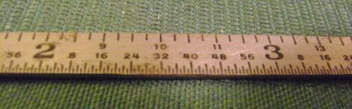 VINTAGE 6&#034; METAL RULER DIVIDED INTO 1/64 OF AN INCH