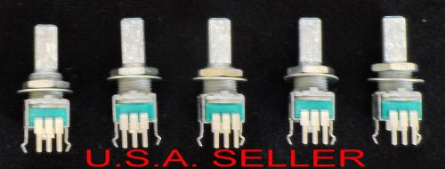 5 pcs.- 50k ohm alps taper rotary potentiometers variable resistor center detect for sale
