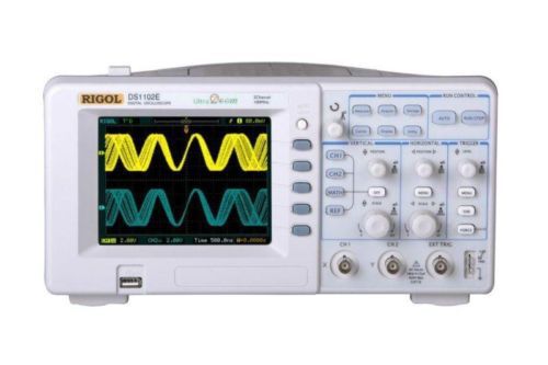 Rigol digital color oscilloscope 100mhz dual ch ds1102e for sale