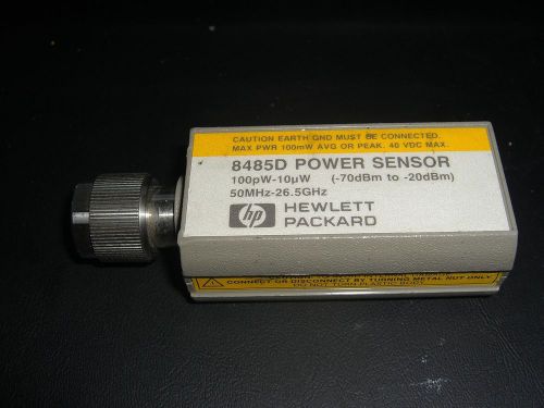 HP/ Agilent 8485D Power Sensor**TESTED**50MHz 26.5GHz 100pW 10uW (-70dBm -20dBm)