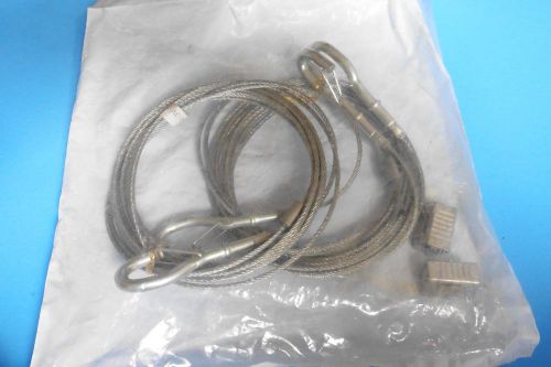 Hubbell 3/32&#034; Galvanized Y Loop Cable w/ Snap Hooks 93012614 KL100