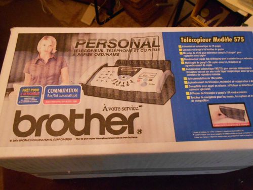 Genuine brother personal 575 plain-paper fax * great for small business/home-new for sale