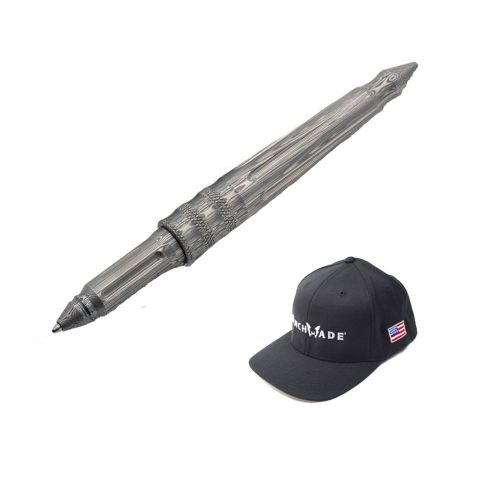 Benchmade 1100-14 Damasteel Black Ink Pen With FREE BM Black Flexfit Hat L/
