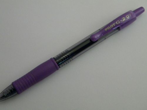 Pilot g2 gel ink purple fine point .7mm roller ball pen ***added pens ship free* for sale