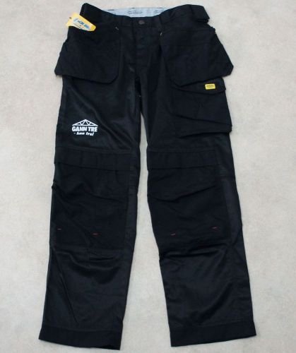 SNICKERS 3212 Duratwill Mens Black Work Holster Pocket Trousers Pants Size 46