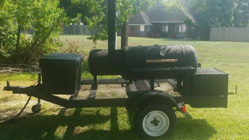 Football Tailgating BBQ Pit Trailer