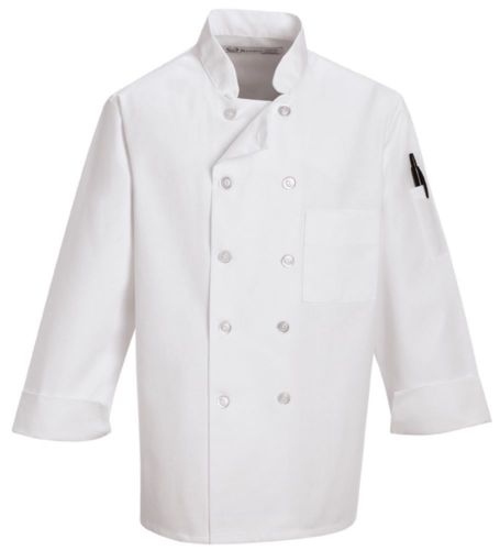 New Regent Ovation Spun by Milliken White XS Chef Coat 1 pcs