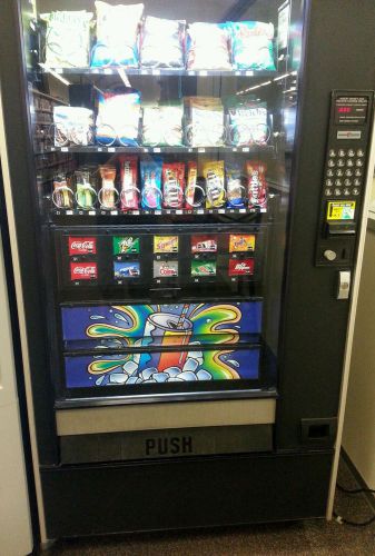 AP LCM 4 glassfront soda snack combo vending machine