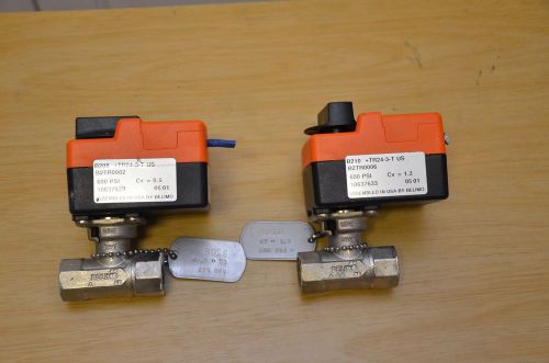 Lot of 2 belimo tr24-3-t us 1/2&#034; 2-way ccv control ball valve for sale