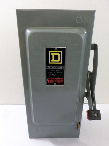New Surplus Square D H361 Safety Switch Ser E1 Type 1 Enclosure 30 AMP 600VAC