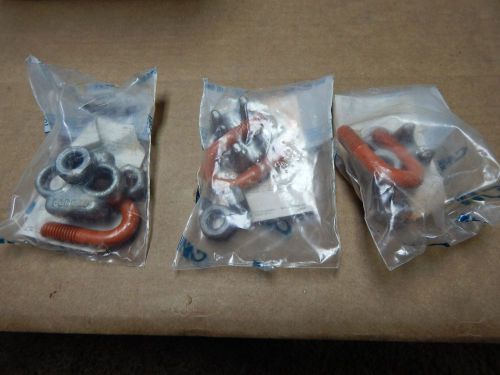 &#034;COLUMBUS-McKINNON &#034; Forged 1/2&#034; Wire Cable Clips lot of 3 pcs