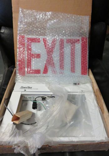 LIGHTED EXIT SIGN, NEW OLD STOCK, SURELITES ENGINEERED LIGHTING SYSTEMS