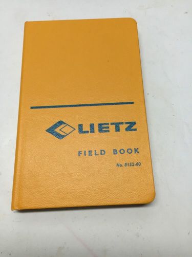 Lietz. Engineers Field Book 8152-60