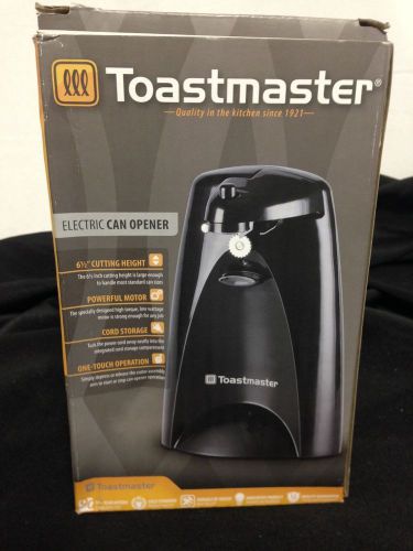 Toastmaster Electric Can Opener Black  Cord Storage