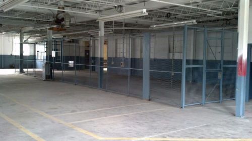 95&#039; x 8&#039; of security fence industrial tool cage / tool room fencing / caging for sale