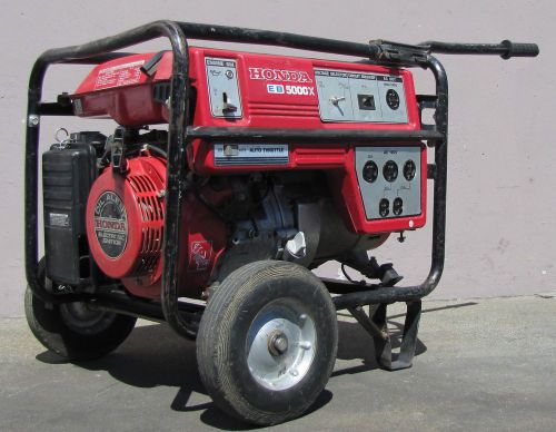 Honda eb 5000x gas powered generator 11hp 120/240v 5 kva for sale