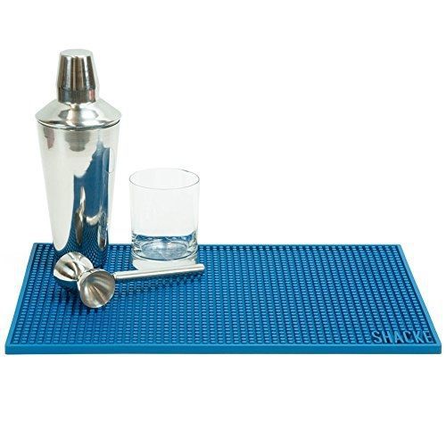 Shacke 18 x 12 inch bar service mat (gentlemen&#039;s blue) for sale