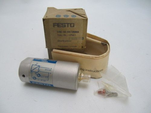 (NEW) Festo Pressure Transducer SDE-10-5V / 20mA 19563