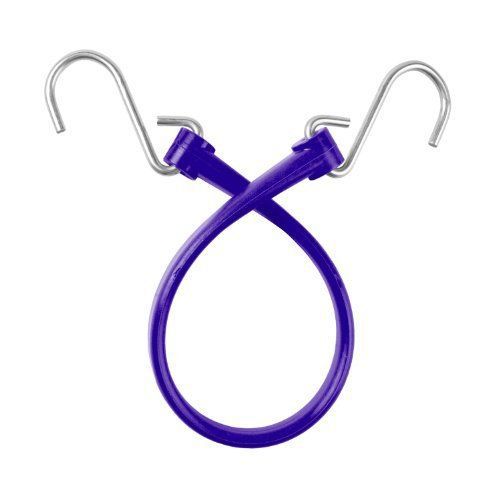 NEW The Perfect Bungee 13-Inch Strap with Stainless Steel S-Hooks  Purple