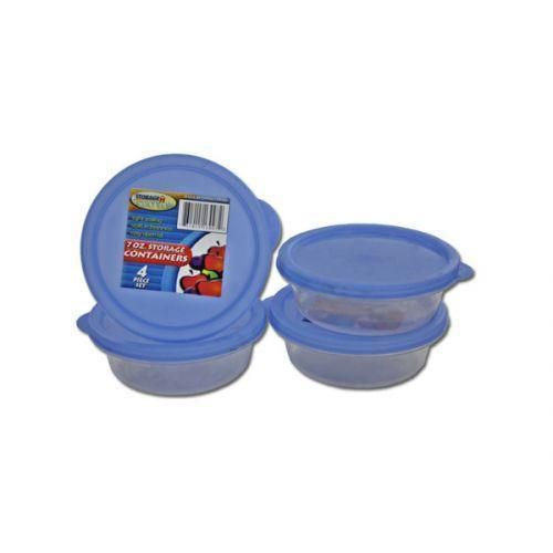 Round plastic container set storage essentials for sale