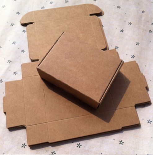 160x115x45mm Kraft Paper 10Pcs/ Lot Brown Cardboard Packing Package Box