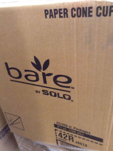 Bare By Solo 4 1/4Oz Cone Cup- Case Of 5000- Huge Savings