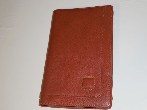 Vintage HOFEZ Top Grain Leather Camel pebble cambridge Planner Checkbook