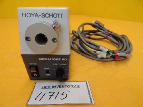 Hoya-schott megalight 50 fiber optic light source used working for sale