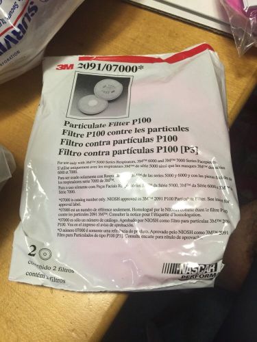 3M 2091 particulate filter P100 for 6000,7000 series respirator 30 Pcs=15 packs