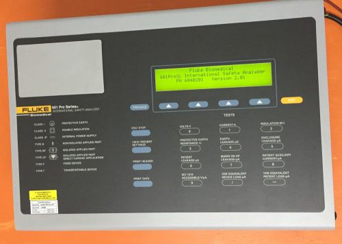 FLUKE 601 PRO SERIESxl INTERNATIONAL SAFETY ANALYZER