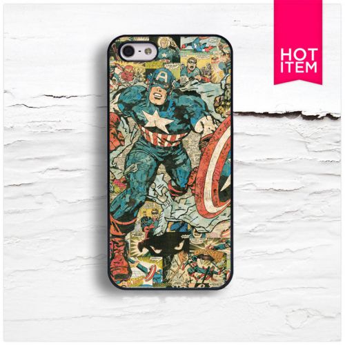 Captain America Marvel Avengers DC Apple iPhone &amp; Samsung Galaxy Case Cover