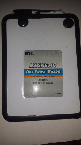 INC. Dry Erase Board with Black marker and 2 magnets Free Shipping
