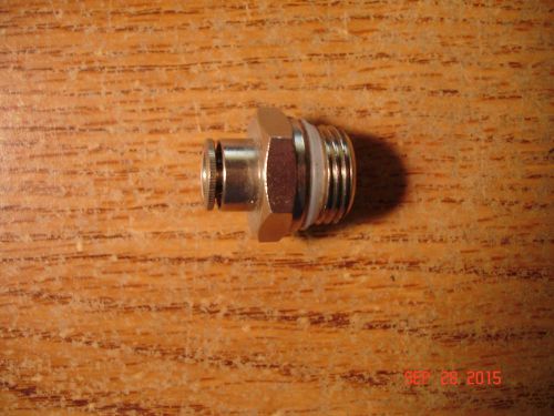 Camozzi Nickel Plated Push In Coneector P6510 04-06 1/4&#034; Tube x 3/8&#034; NPTF