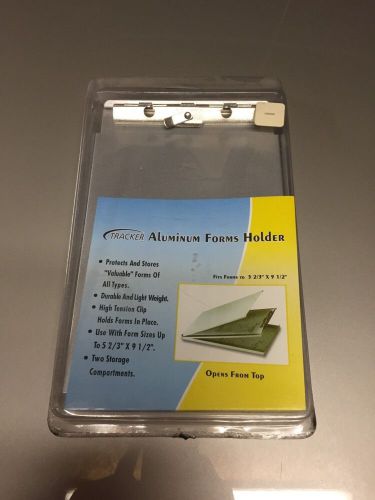 Tracker  Clipboard/Form Holder, 5.6&#034;x9.5&#034;, Aluminum