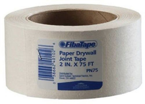 New saint gobain fdw6620-u paper joint drywall tape 75&#039; x 2&#034; white for sale