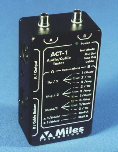 Miles technology act-1 audio/cable tester (new) for sale