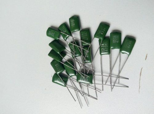 100pcs Polyester Film Metal Foil Capacitor 0.047uF 100VDC +/-10% 112