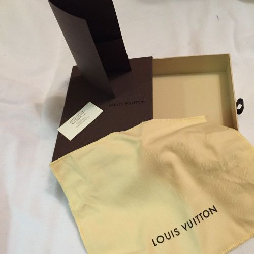 Authentic Louis Vuitton Empty Box &amp; Dust Bag 3.5 X 5.5 X 1